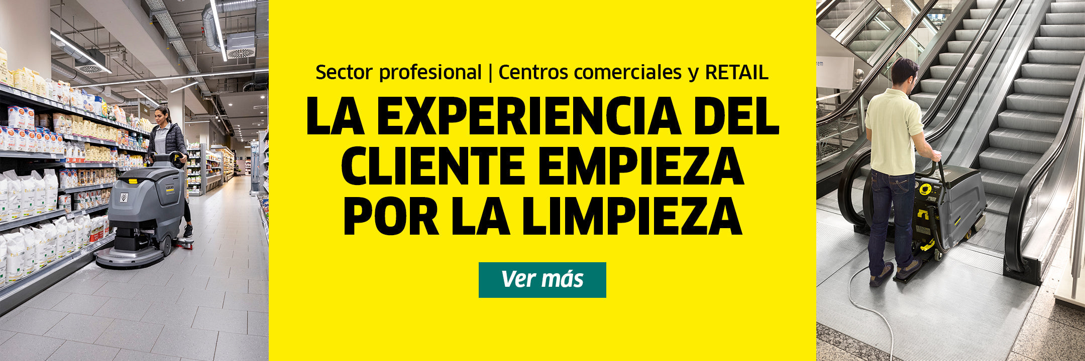 Retail y super mercados impecables con Kärcher