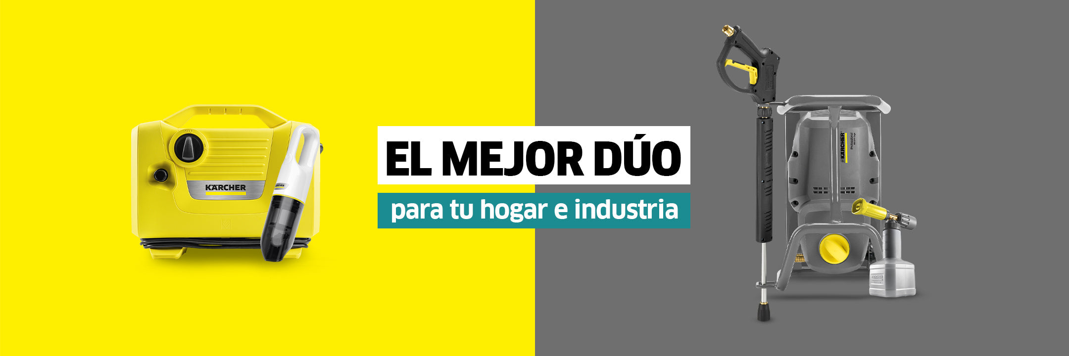Tu mejor dúo en el hogar e industria: Kärcher