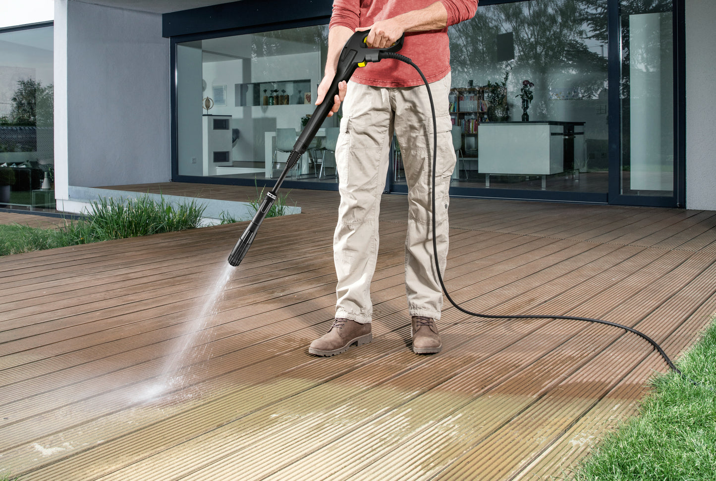 Accesorio para Hidrolavadora Kit de Manguera de 1/2 metros, Pistola y adaptador para Equipos a partir de 1992