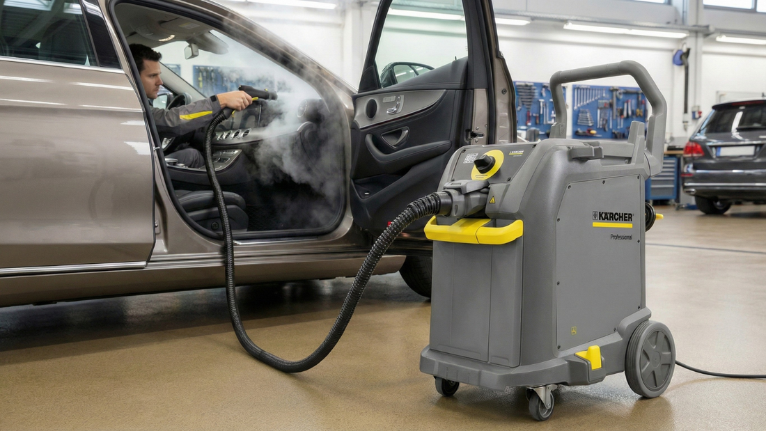 Desinfección automotriz sin químicos: la tecnología del vapor profesional