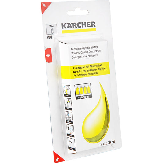 Detergente Karcher para Limpiar Ventanas para WV1 4x20ml
