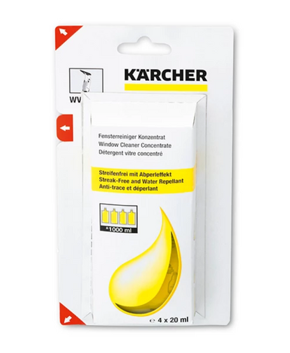 Detergente Karcher para Limpiar Ventanas para WV1 4x20ml